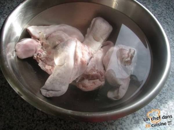 Langues d'Agneau Braisées aux Mogettes - Préparation etape 1