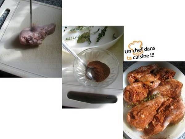 Langues d'Agneau Braisées aux Mogettes - Préparation etape 2