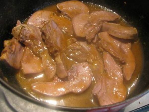 Langues d'Agneau Braisées aux Mogettes - Préparation etape 4