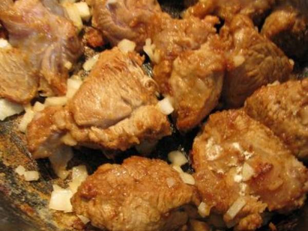 Sauté de Veau Marengo - Préparation etape 1