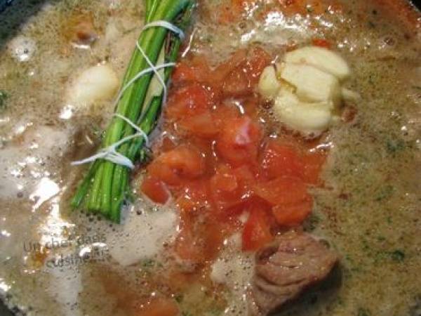 Sauté de Veau Marengo - Préparation etape 2