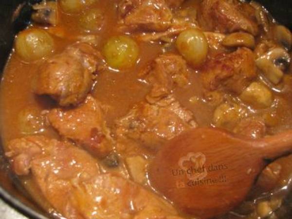 Sauté de Veau Marengo - Préparation etape 7