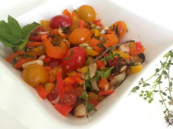 Salade marinée aux herbes - Préparation etape 5