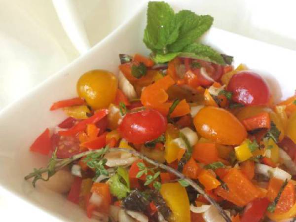 Salade marinée aux herbes - Préparation etape 6