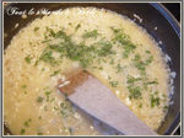 Risotto aux noix de Saint Jacques et Xérès - Préparation etape 4