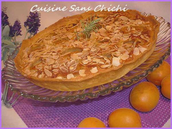 Tarte aux abricots crème d'amande et romarin - Préparation etape 9