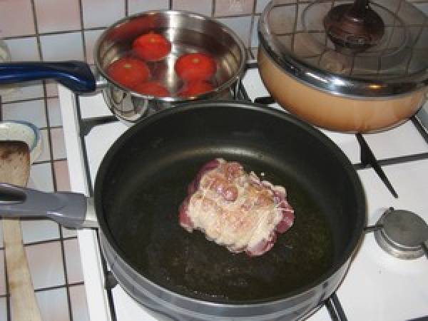 Noix de porc aux herbes - Préparation etape 1