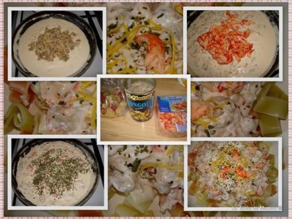 Pâtes aux écrevisses et aux coques - Préparation etape 4