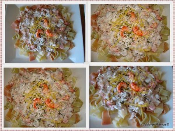 Pâtes aux écrevisses et aux coques - Préparation etape 7