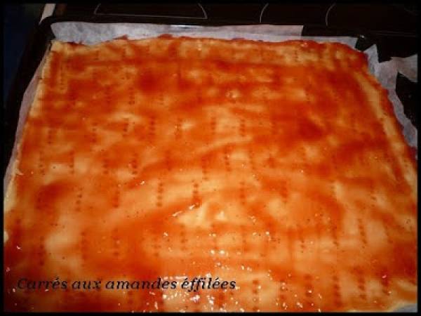 CARRES AUX AMANDES EFFILEES - Préparation etape 3