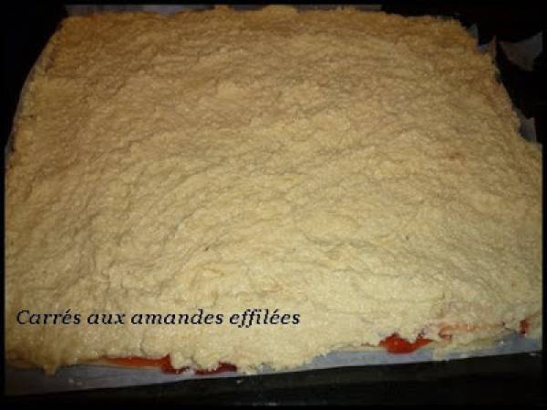 CARRES AUX AMANDES EFFILEES - Préparation etape 4