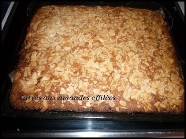 CARRES AUX AMANDES EFFILEES - Préparation etape 5