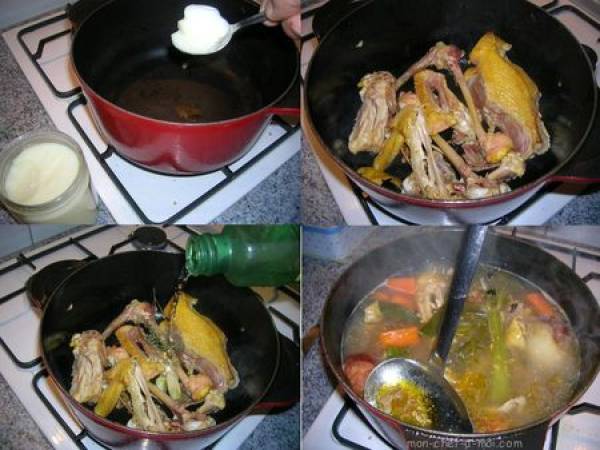 Fonds et Glace de Volaille - Préparation etape 1