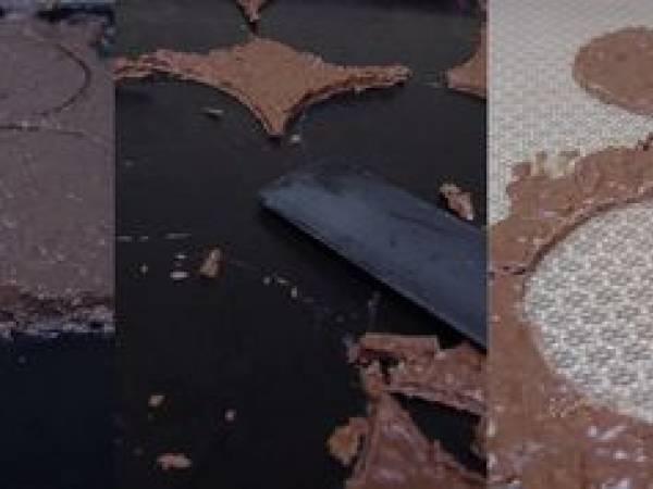 Petits bavarois poire-spéculos sur praliné feuilleté - Préparation etape 2