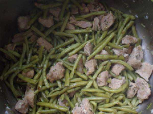 Ragoût de haricots à l'agneau et son riz / Roz w'fassouliyyé - Préparation etape 4