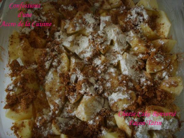 Cheese Cake Renversé Façon Tatin - Préparation etape 1