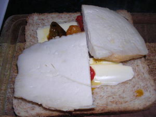 CROQUE MONSIEUR AU POULET - Préparation etape 1