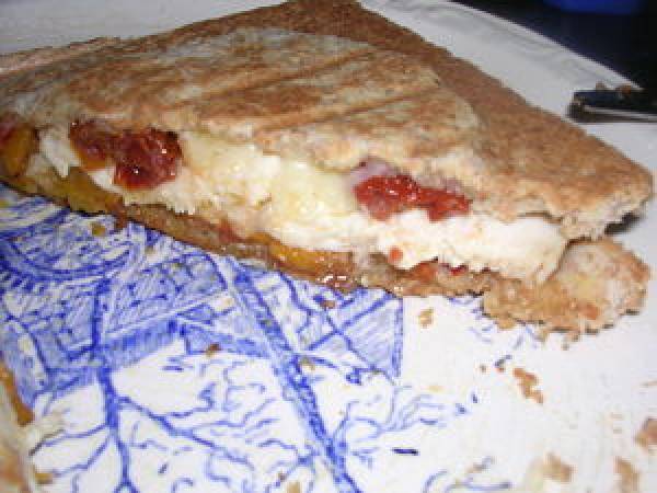 CROQUE MONSIEUR AU POULET - Préparation etape 3