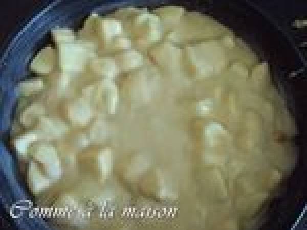 Gâteau aux pommes sans oeufs - Préparation etape 2