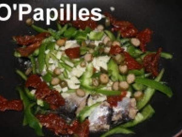 Salade de fenouil, poivrons et sardines - Préparation etape 1