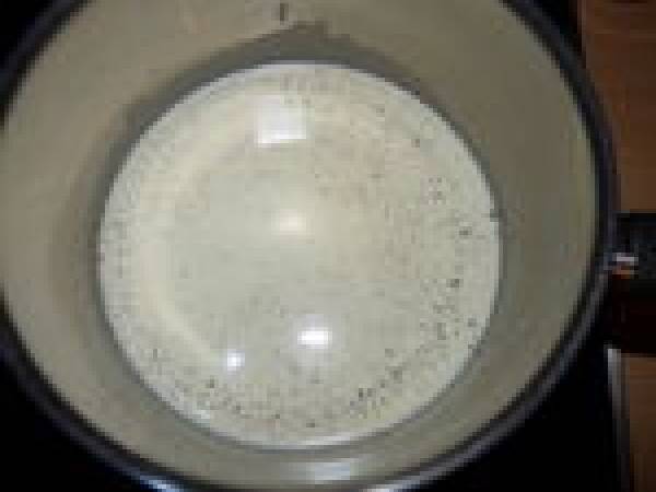 Duo de Panna cotta framboise et café - Préparation etape 2