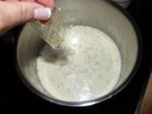 Duo de Panna cotta framboise et café - Préparation etape 3