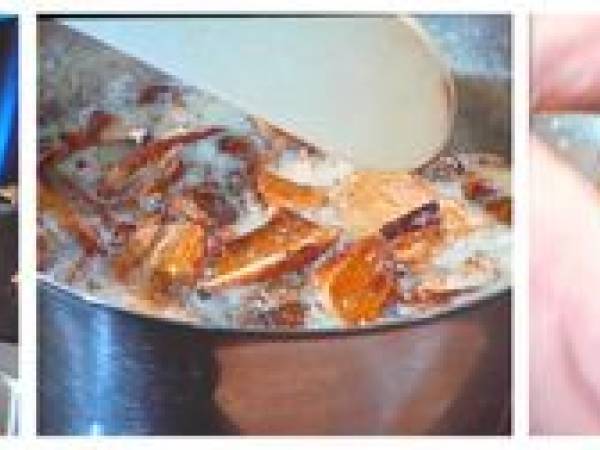 Praliné de Cèpes de Régis & Jacques Marcon - Préparation etape 1