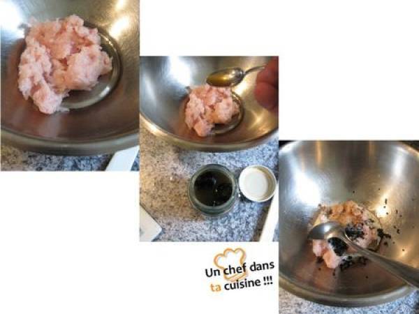 Médaillons de Volaille aux Ecrevisses, façon Bonaparte - Préparation etape 2