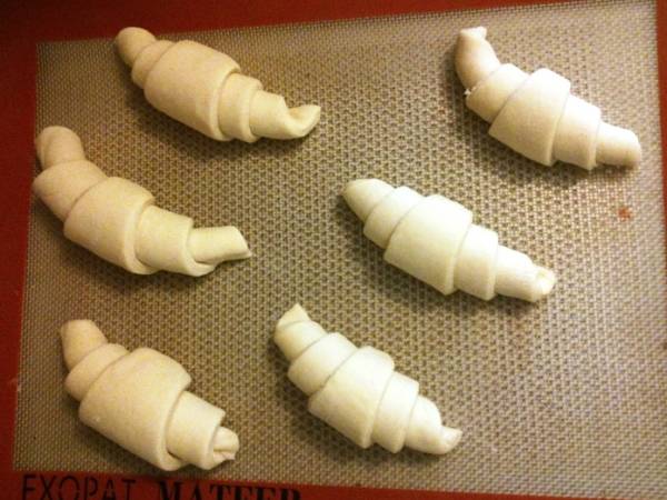 Croissants au saumon et fromage frais - Préparation etape 4