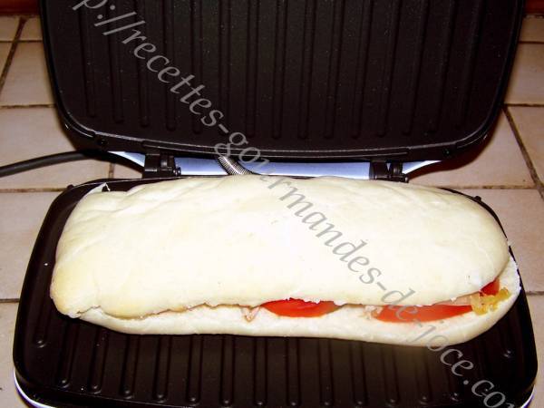 Panini au saumon fumé - Préparation etape 5