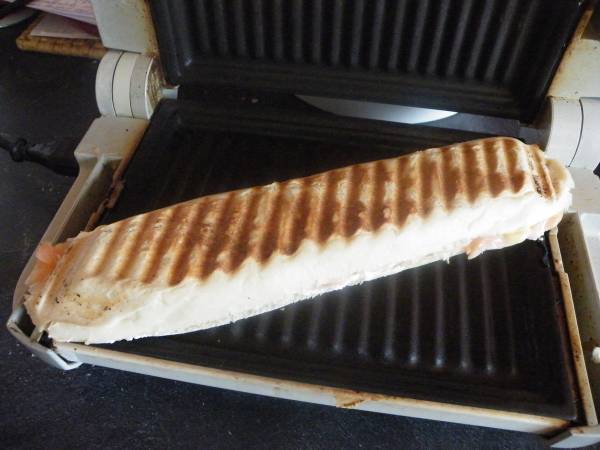 Panini au saumon fumé - Préparation etape 6