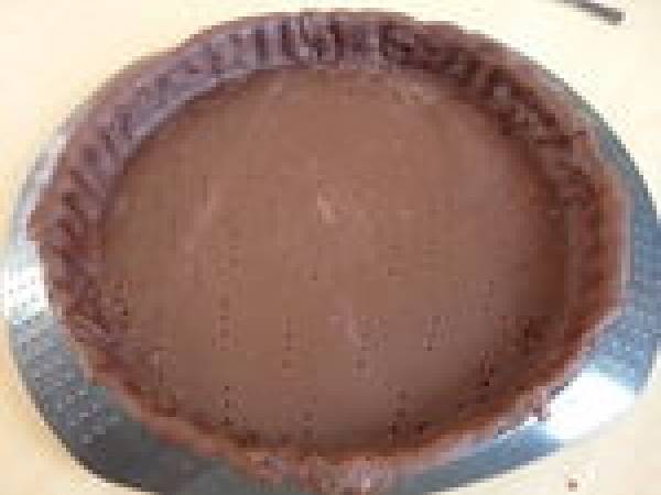 Tarte gourmande au chocolat et aux pommes - Préparation etape 5