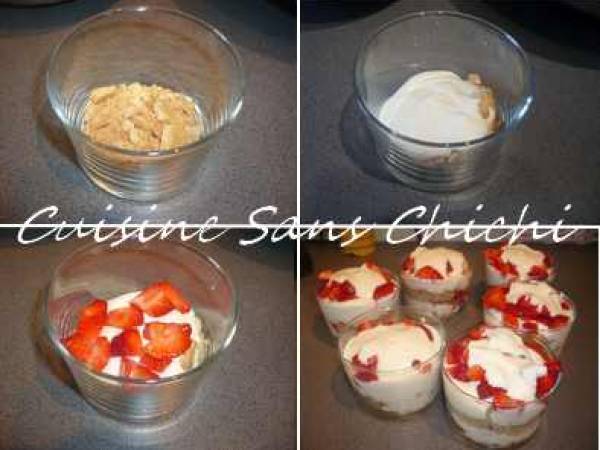 Cheese-cake individuel aux fraises - Préparation etape 4