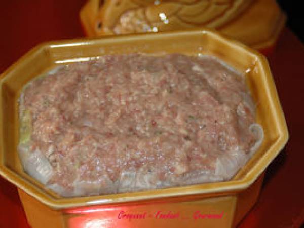 TERRINE de VOLAILLE au GENIÈVRE - Préparation etape 7