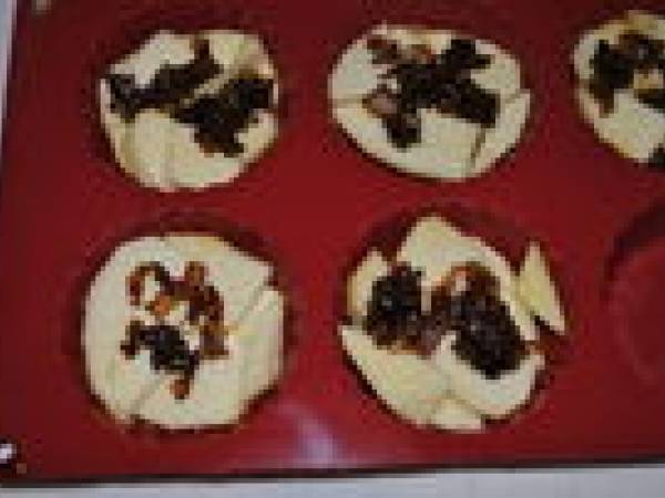 Tartelette tatin au magret fumé - Préparation etape 4