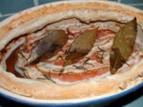 Terrine de veau et de poulet aux trompettes de la mort - Préparation etape 4