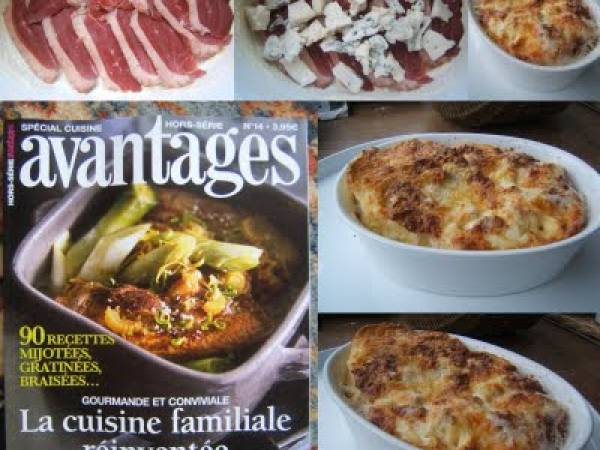 Clafoutis au magret de canard et gorgonzola - Préparation etape 3