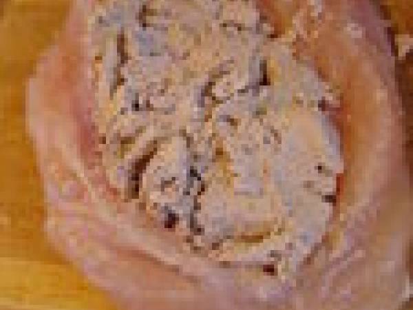 Blancs de Poulets farcis au Foie Gras et aux Cèpes - Préparation etape 6