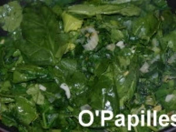 Fruits de mer à la sauce épinard - Préparation etape 3