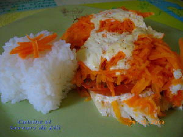 Filet de perche et carottes en papillote - Préparation etape 4