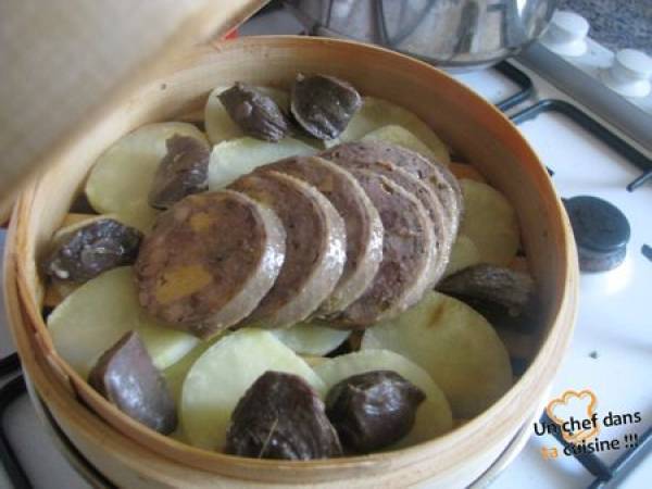 Salade Gourmande de Cou d'Oie Farci - Préparation etape 2