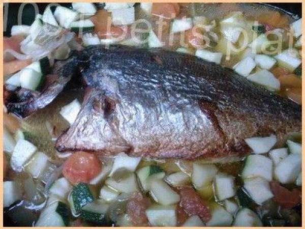 Dorade au four et ses petits légumes - Préparation etape 7