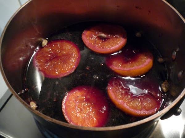 Glühwein- Risotto au vin chaud - Préparation etape 1