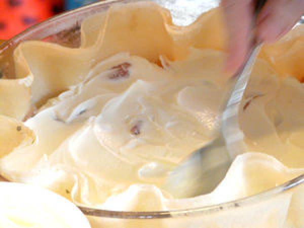 Pastilla de saumon frais aux épinards et aux amandes - Préparation etape 5