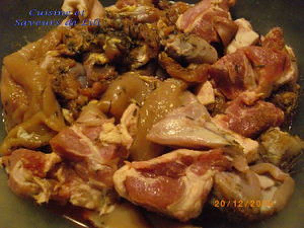 Terrine de pintade aux marrons - Préparation etape 2