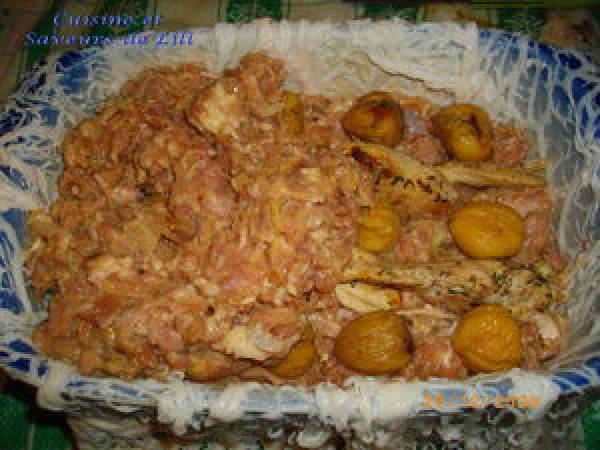 Terrine de pintade aux marrons - Préparation etape 9