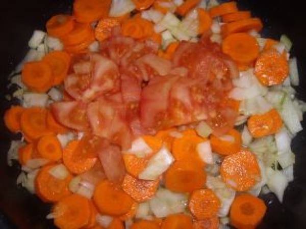 Cocotte de Crevettes et Carottes - Préparation etape 3