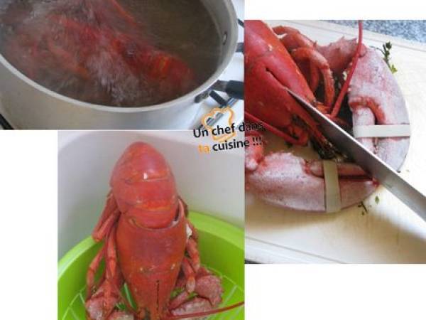 Bûche de Homard à la Mousse de Sandre Frais - Préparation etape 3