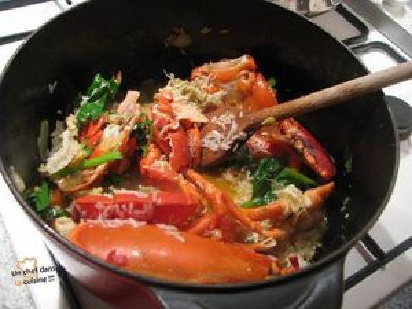 Bisque de Homard - Préparation etape 2