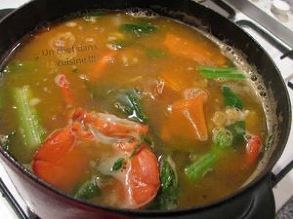 Bisque de Homard - Préparation etape 3